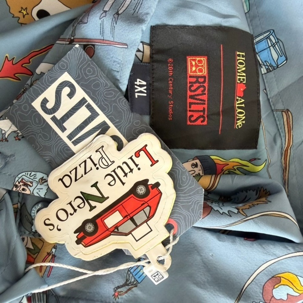 RSVLTS Disney Home Along Sitcky Bandits Button Down Shirt 4XL - Picture 6 of 9